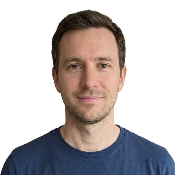 After effect preview for an adult man passport photo
