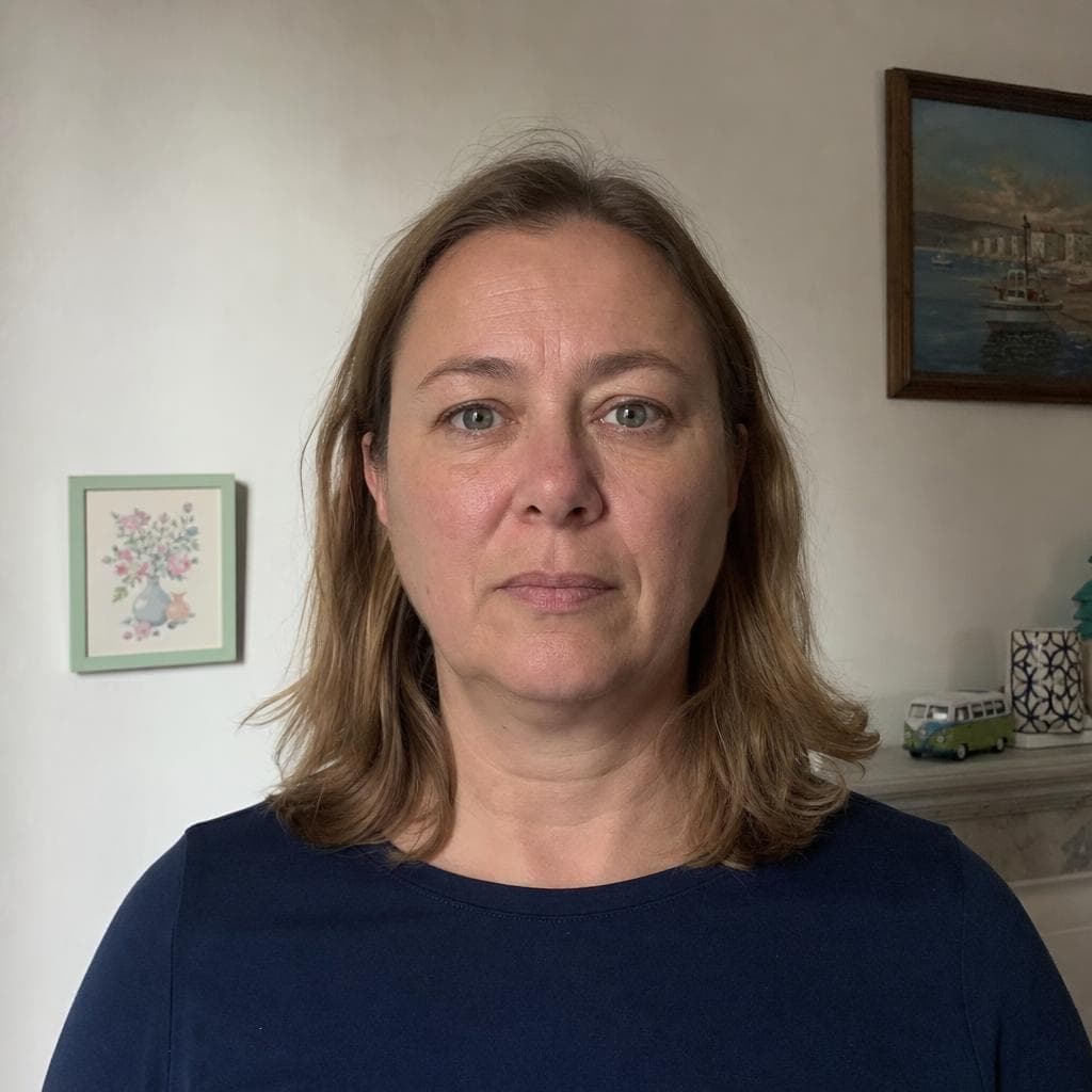 Original middle-aged white woman home photo preview